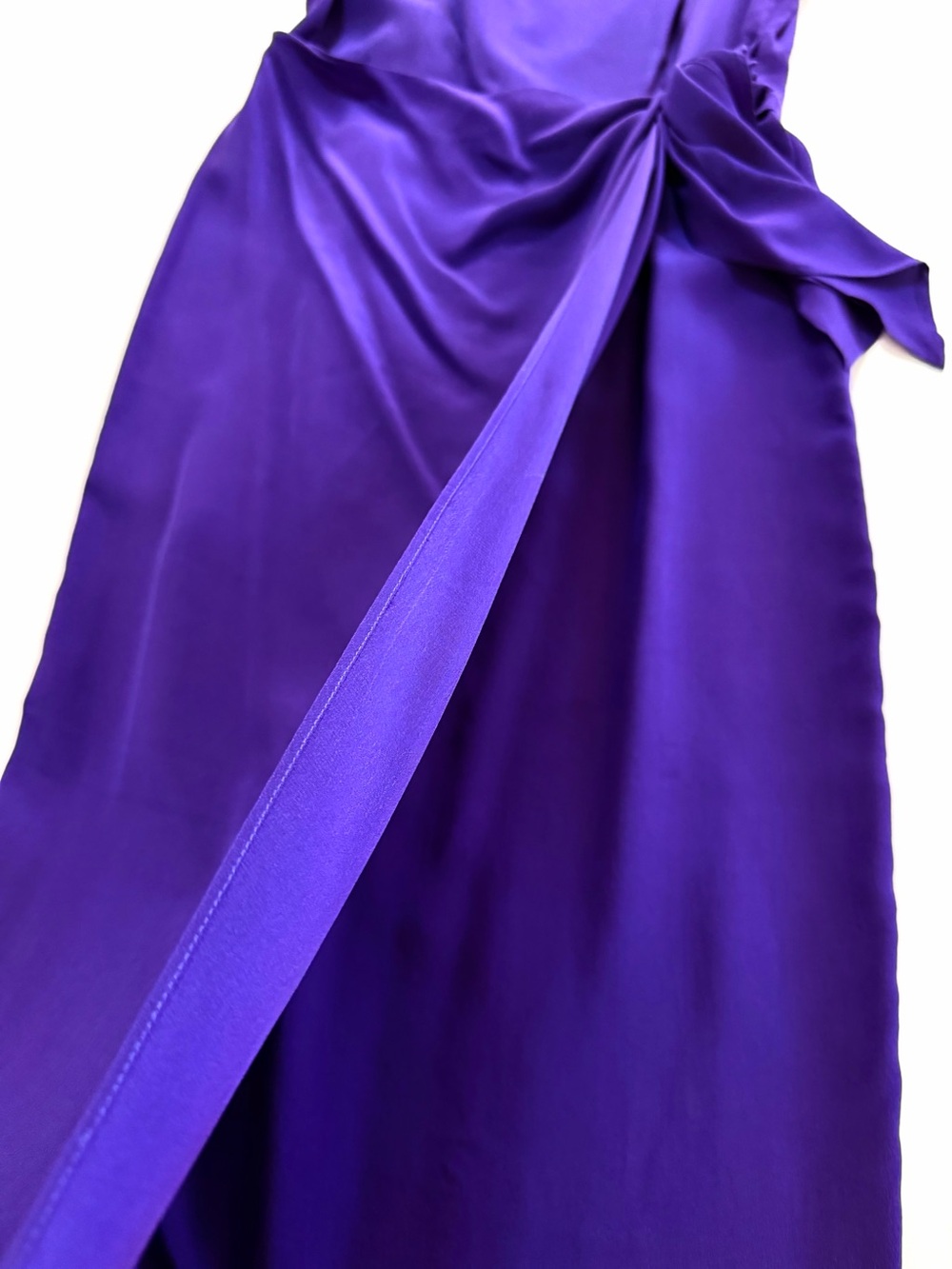 Spenser Jeremy Purple Silk Sheath Sleeveless Column Tank Dress Size 4 Maxi Soft - Picture 8 of 15